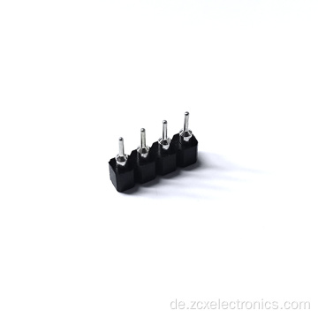 2.54 4p schwarze weibliche PBT -Stecker